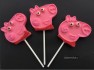 542sp Pepper Pig Face Chocolate or Hard Candy Lollipop Mold 542sp Pepper Pig Face Chocolate or Hard Candy Lollipop Mold